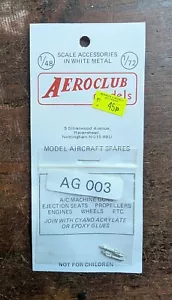 VINTAGE AEROCLUB WW1 SPANDAU GUNS MODEL PLANE PARTS KIT AG003 - 1:72, 1980s - Picture 1 of 1