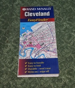 Rand McNally Durable 1995 Cleveland Map Easy Finder (CST) - Picture 1 of 6