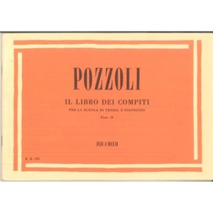 Pozzoli Libro Dei Compiti Fascicolo 2 Libro Spartito Ricordi Nuovo - Picture 1 of 2