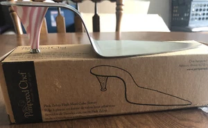 Pampered Chef Pink Zebra High Heel Pie Cake Slicer Magnetized Heel RETIRED￼ - Picture 1 of 2