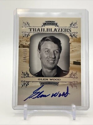 2012 Press Pass Legends Trailblazers Silver Auto 038/150 Glen Wood #TB-GW Auto - Image 1 of 4