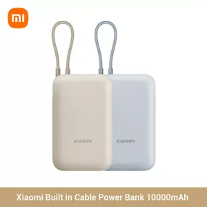 Xiaomi Power Bank Fast Charge PD For iPhone Samsung Mi Built in USB Type C Cable - Picture 1 of 12