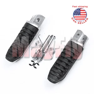 Pedales de clavija de reposapiés de goma delanteros aptos para GSF1200 GSF1250 Bandit GSX1300R B-King - Imagen 1 de 6