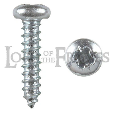 TIMCO Viti per Legno n.4 x 1/2" / 3x13mm Pan Pozi Autofilettante Zinco - Telaio Truciolato