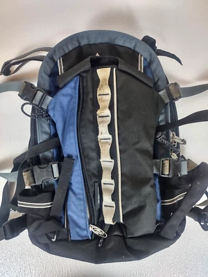 K2 Adventurer Backpack Black Blue Small Day Pack Rip Stop Worn READ - Image 1 of 4