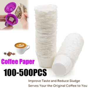 Disposable Coffee Paper Filters 100-500pcs K Cup for Keurig Brewers Single Serve - Bild 1 von 15