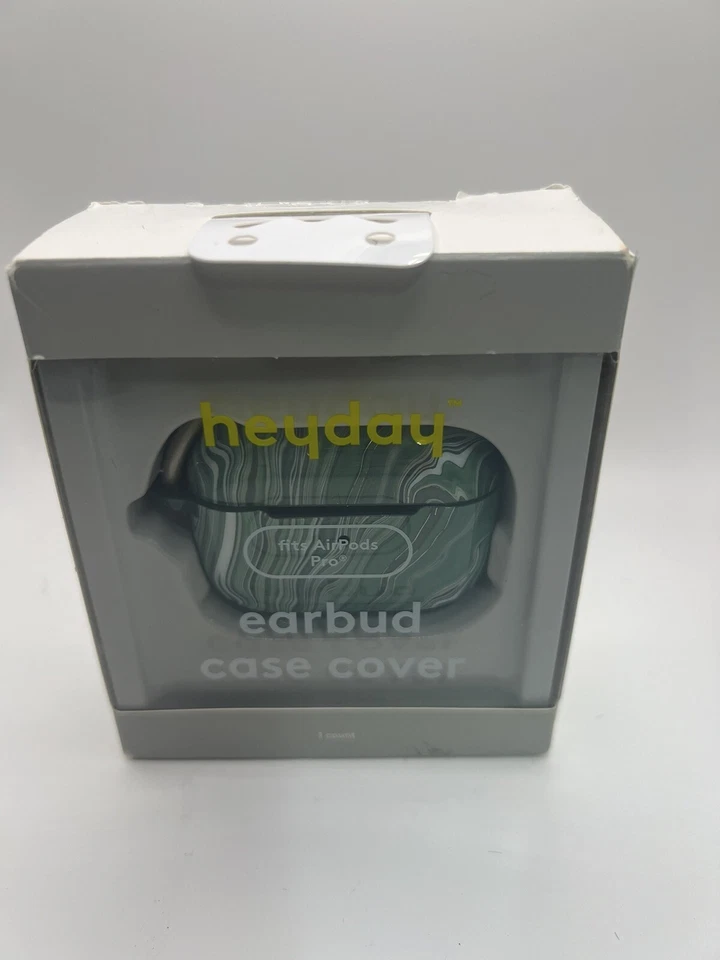 Heyday AirPods Pro Earbud Case Cover Green Marble Print New - Image 1 of 1