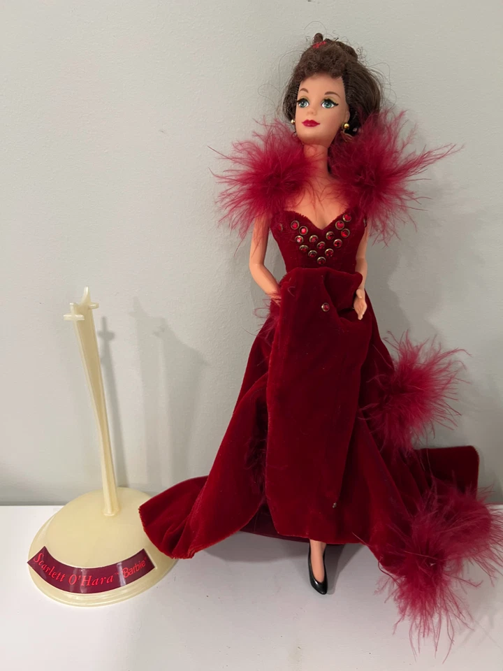 Vintage Hollywood Legends Barbie Scarlett O'Hara In Red Dress 1994 (NOT IN BOX) - Image 1 of 1