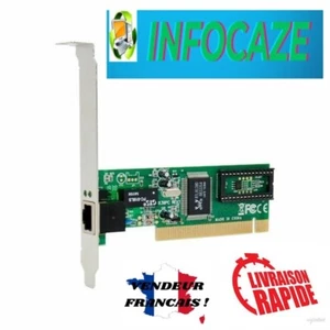 CARTE PCI Fast Ethernet Network RTL8139D/C 10/100MB PCI (COMPATIBLE WINDOWS XP) - Photo 1/4