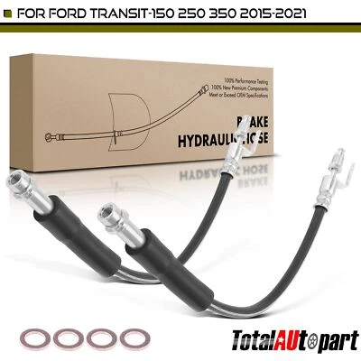 New 2x Brake Hydraulic Hose for Ford Transit-150 Transit-250 Front Left & Right - Image 1 of 4