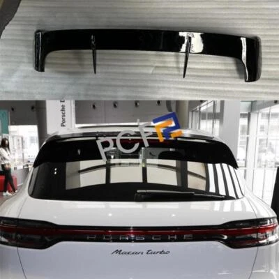 Alerón de techo ventana trasera estilo turbo negro brillante para Porsche Macan 2014-23 Foto 1 de 4
