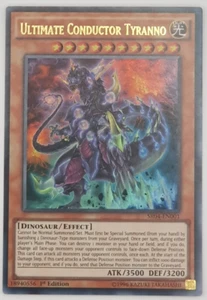 Ultimate Conductor Tyranno - SR04-EN001 - Ultra Rare 1st Edition Yugioh x 3 - Picture 1 of 6