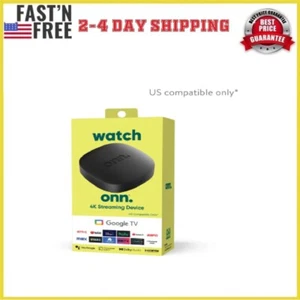 onn. Google TV 4K Streaming Box (New, 2023), 4K UHD Resolution - Picture 1 of 9