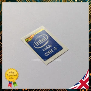 Intel Core i3 4th 5th Gen Sticker Genuine Holo Foil Badge 16x21mm Laptop PC Case - Picture 1 of 3