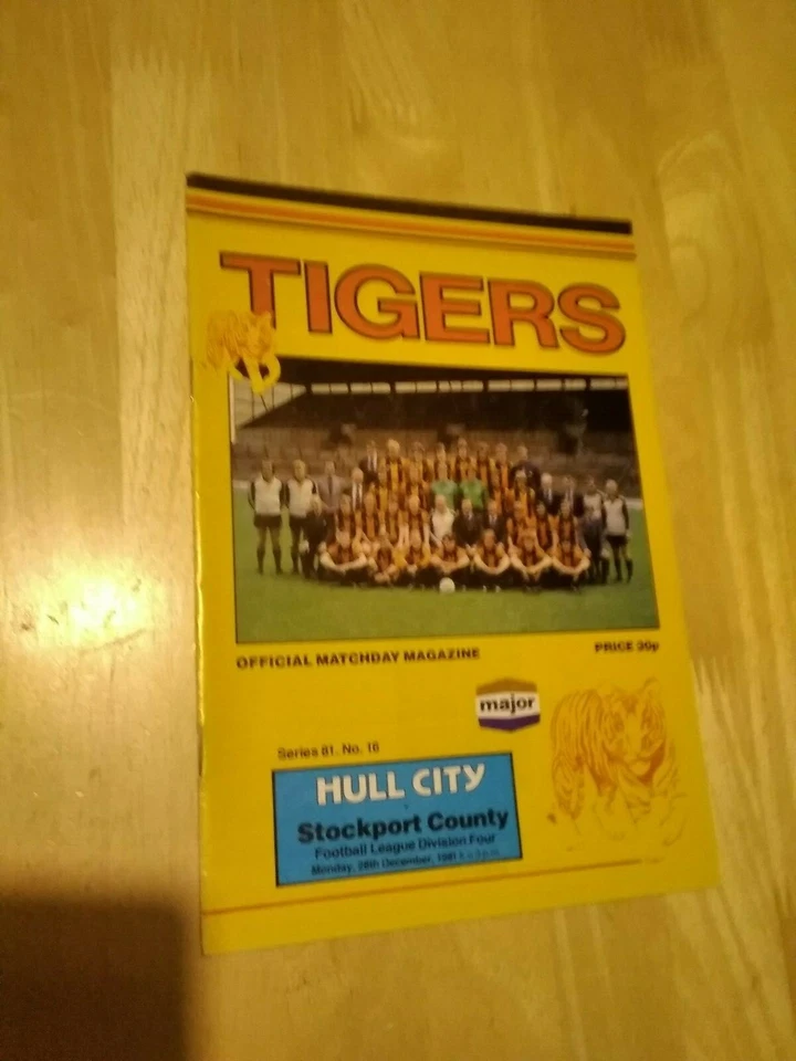 1981/82 HULL CITY V STOCKPORT COUNTY - POSTPONED EDITION - Image 1 of 1