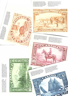 L22 Canadá 1892 exposición filatélica conjunto de 5 postales papelería sellos clásicos p Foto 1 de 2