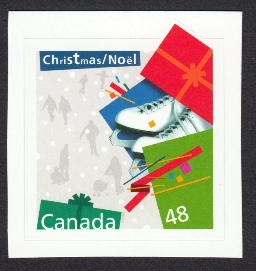 NAVIDAD = Vacaciones = Canadá 2003 #2004 sello MNH, cortado de BK Foto 1 de 1