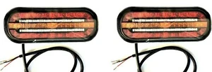2x LED Rückleuchte mit 3 Funktionen E9 dynamischer Blinker 12V 24V für Anhänger - Bild 1 von 14