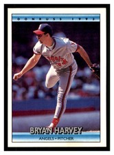 1992 Donruss #211 BRYAN HARVEY California Angels ~C7R