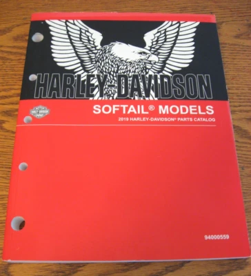 Harley-Davidson Softail 2019 catálogo de piezas Fat Boy Breakout Low Rider nueva Foto 1 de 3