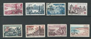 REUNION CFA FRENCH COLONIES CASTLES HISTORICAL SITES USED STAMPS LOT (CFA 130) - Picture 1 of 1