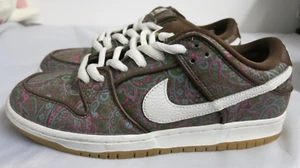 Nike Dunk Low Pro Premium SB Paisley marrone - taglia 9,5 - DH7534 200 - Foto 1 di 10