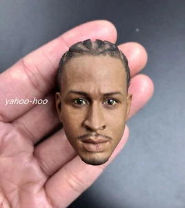 PERSONALIZADO escala 1/6 Cornrows trenza Allen cabeza masculina esculpida Y6 para figura de acción de 12"" - Imagen 1 de 4