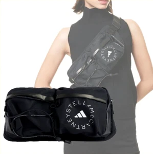 adidas by Stella McCartney ASMC Bum Bag. Color Black. One Size. New. - Foto 1 di 24