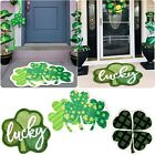 St. Patrick's Day Leafage Shaped Green Leafage Rug 27''x19'' Non Slip Washable
