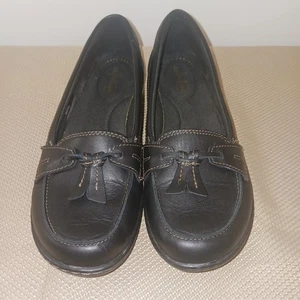 Clarks Damen Ashland Bubble schwarz Leder Slipper Halbschuh Größe US 8M (V) - Bild 1 von 8