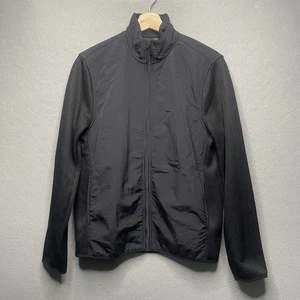 Perry Ellis Jacke Mikrofaser mit gewebten Netzärmeln & Kragen schwarz Herren S » - Bild 1 von 6