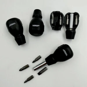 4er Pack Thorsen 6 Stück Taschenschraubendreher mit 4 austauschbaren Bits - NEU - Bild 1 von 3