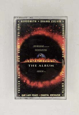 Armageddon The Album Soundtrack Cassette 1998 Aerosmith Bon Jovi ZZ Top Journey Foto 1 de 4