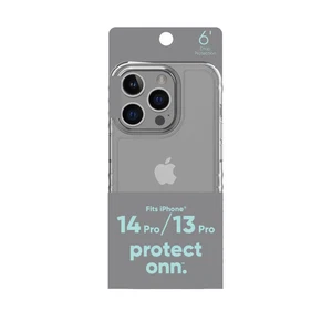 onn. Protective Gel Case-iPhone 14 Pro/ iPhone 13 Pro - Clear Wireless Charger - Picture 1 of 6
