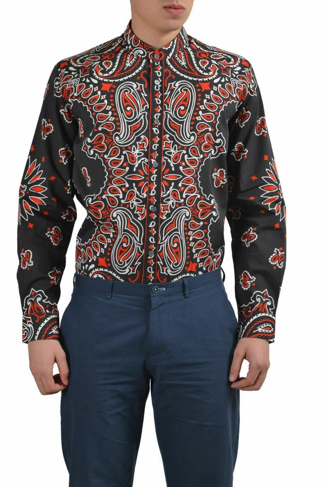 Moschino Couture Men's Multi-Color Dress Shirt US 15 15.5 15.75 16 16.5 - Image 1 of 4