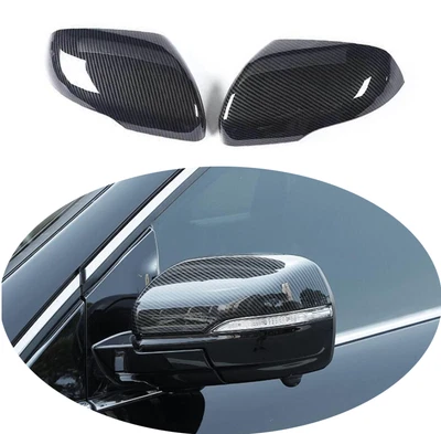 For Ford Edge 2015-2023 Carbon Fiber Car Door Mirror Overlay Rearview Cover Trim Foto 1 de 4