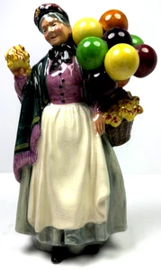 Royal Doulton Biddy Pennyfarthing HN 1843 Figurine 9" Balloon Seller England - Picture 1 of 8