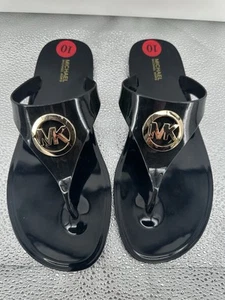 NWT MICHAEL KORS LILLIE JELLY WOMEN'S THONG SANDALS FLIP FLOPS SIZE 10 - Picture 1 of 3