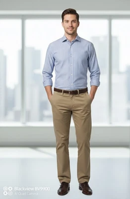 Uniqlo listrado botão para cima manga longa ajuste regular casual masculino tamanho: grande - Imagem 1 de 4