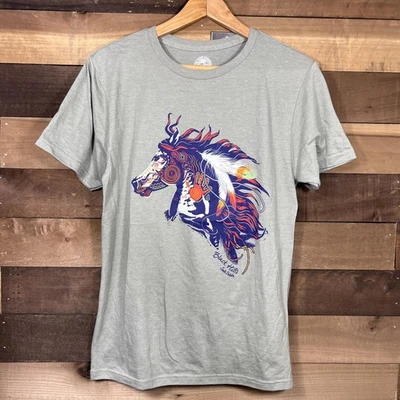 Black Hills South Dakota Shirt Mens Small Gray Horse Graphic The Duck Company - Image 1 of 4