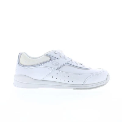 Zapatos deportivos para caminar Dexter B4539-9 de cuero blanco con cordones para mujer 6 Foto 1 de 4