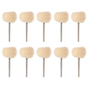 10PCS 2.35mm Polishing Tool Woollen Buffing Wheel Abrasive Tool Abrasive To DW - Picture 1 of 9