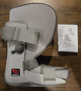 Breg Genesis Mid-Calf Full Shell Walker-Medium-Gray-Air Pump Support-EUC - Picture 1 of 9