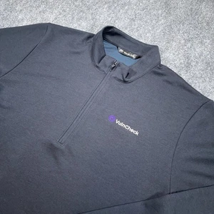 Pullover de golf Travis Mathew 1/4 cremallera rendimiento para hombre XL negro logotipo elástico - Imagen 1 de 9