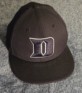 Duke Blue Devils New Era 59FIFTY Mütze Kappe schwarz nicht verstellbar Größe 7 5/8 - Bild 1 von 10