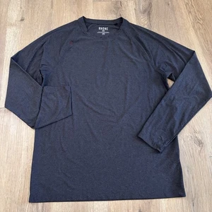 Rhone Men’s Reign Long Sleeve Performance Stretch Crewneck Shirt Heather Gray M - Picture 1 of 8