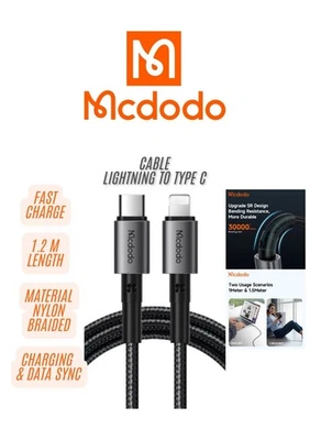 Cable de carga rápida MCDODO 65W iPhone tipo C (paquete combinado de 3, 1,2 m) Foto 1 de 4