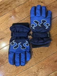 KIDS’ L.L. BEAN THINSULATE INSULATE 150 GRAM GLOVES, NAVY/ROYAL BLUE, SZ MEDIUM - Picture 1 of 9