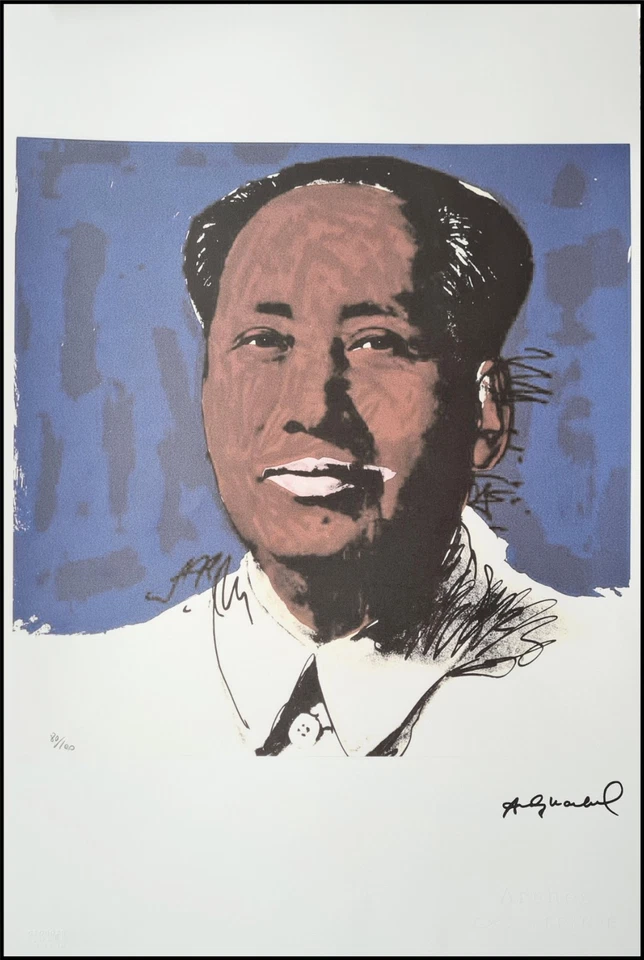 ANDY WARHOL * Mao Zedong * 57 x 38 cm * signed lithograph * limited # xx/100 - Bild 1 von 4