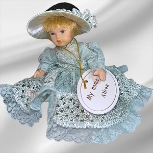 Vintage Leonardo Porcelain Doll “Allison” 3.5" Figurine Collector’s Display - Picture 1 of 10